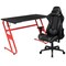 Flash Furniture Red Gaming Desk-Cup Holder/Reclining Chair Set BLN-X20RSG1030-GY-GG - alternate 10